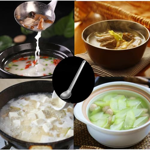Long-Handled Stainless Steel Spoon with Carry Bag - 21.8cm