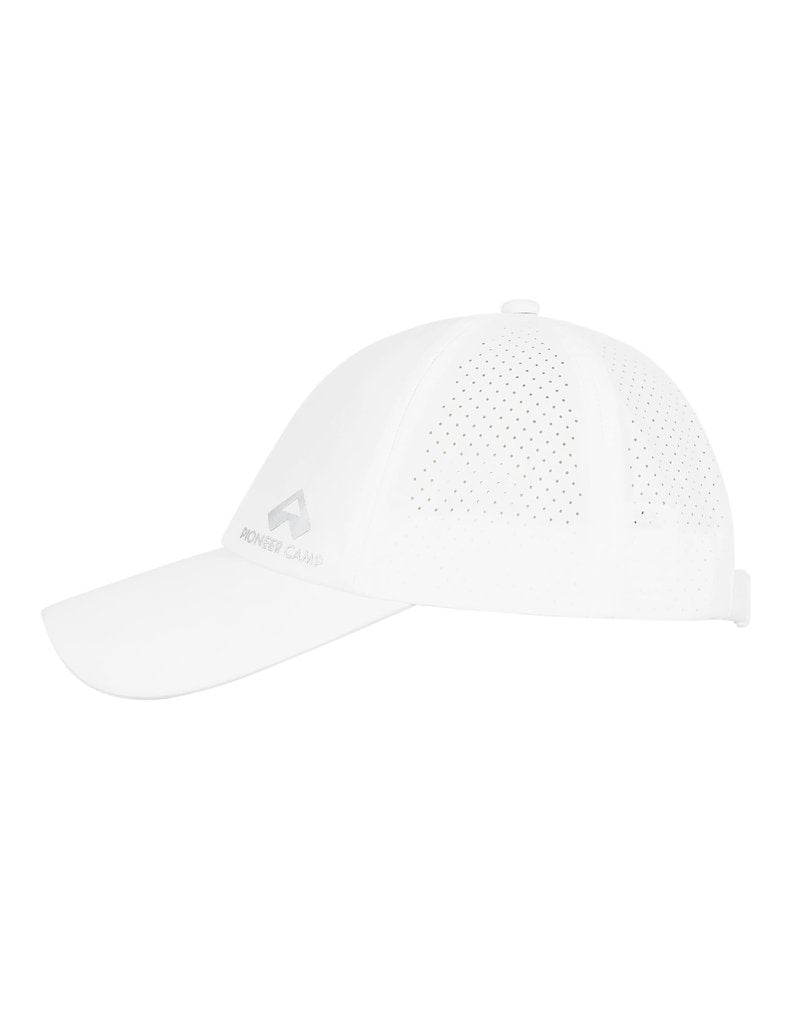Pioneer Camp Quick Dry Baseball Cap for Men Women UPF Sun Hats Breathable Adjustable Mesh Lightweight for Golf Hiking Running White