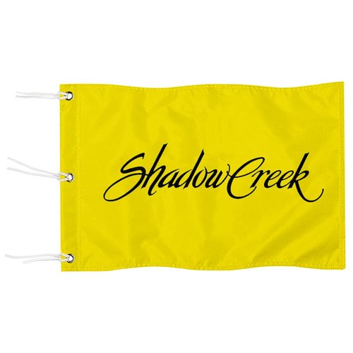 2BUT Shadow Creek Golf Course Las Vegas Golf Club Golf Pin PGA Flag Practic Putting Green Golf Flag For Backyard Garden Double-Sewn 600D Nylon Miniature Pin Flag (20"X13" Grommet)