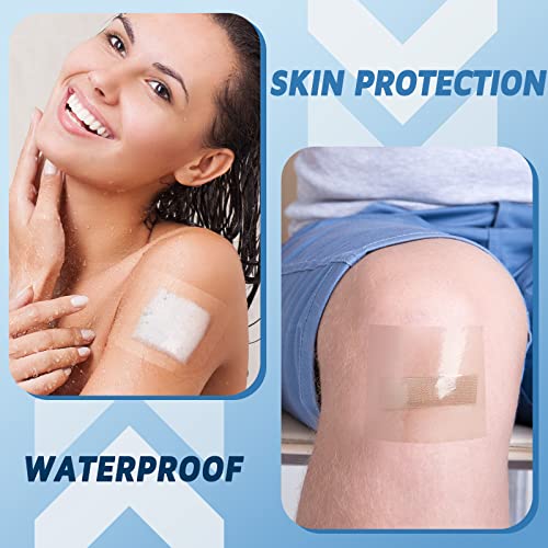 BBTO Transparent Waterproof Adhesive Dressing Bandage Tape, 2 x 394