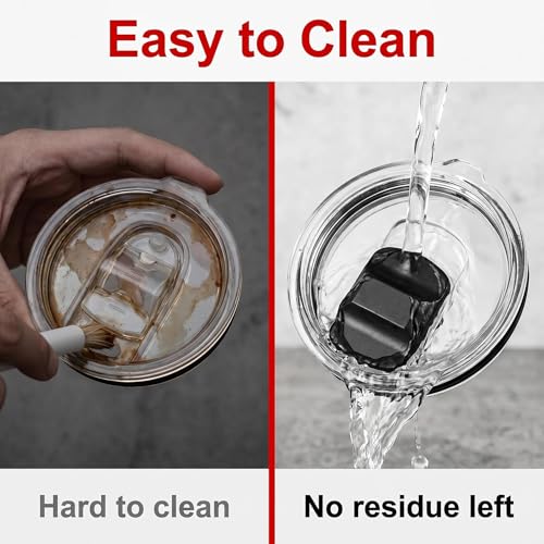 Magnetic Slider Replacement for Drink Lids - 2 Pack Black