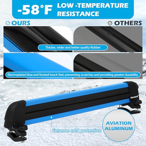 Heavy Duty Ski Rack with Locking Carrier for Skis & Snowboards