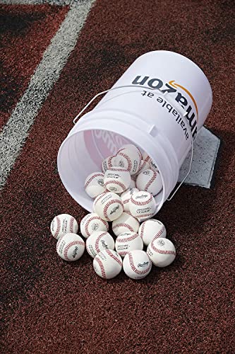 Competition Grade Baseballs in Bucket - 24 Count, Youth/14U