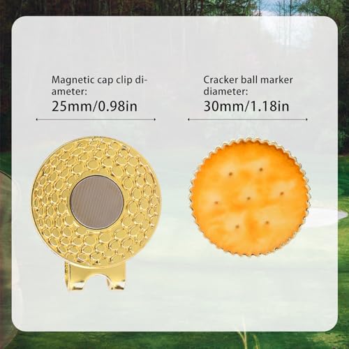 Funny Cookie Golf Ball Marker with Hat Clip - Gift for Golfers
