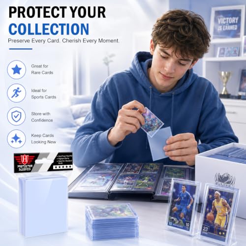 Clear Penny Card Sleeves for Trading Cards - 100 Pack