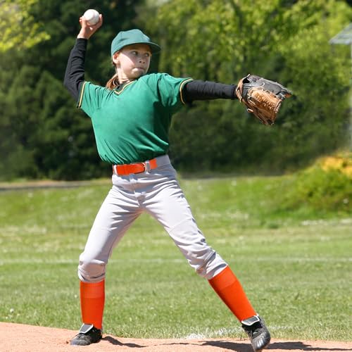 Youth Baseball Socks and Belt Combo Set - Orange