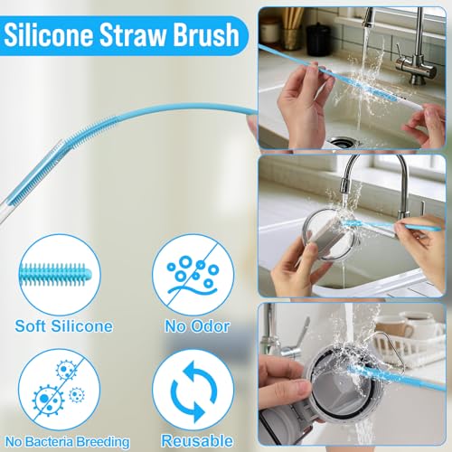 XANGNIER Water Bottle Cleaner Brush Set for Stanley Tumbler 40 oz/30