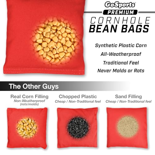 Regulation Cornhole Bean Bags Set of 4 - All Weather, 16 Colors