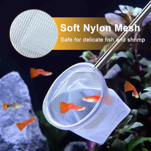Telescopic Butterfly Net with Extendable Handle - White