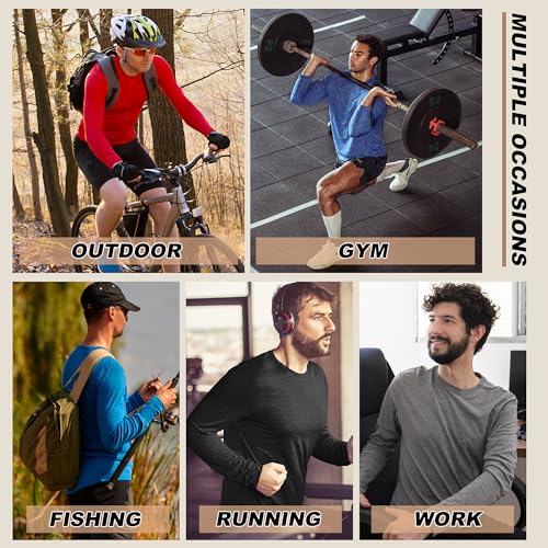 Sun Protection Long Sleeve Shirts for Men - Quick Dry, UPF 50+