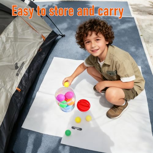Colorful Ping Pong Balls in Bucket - 14 Pack - 12 PP & 2 ABS Balls