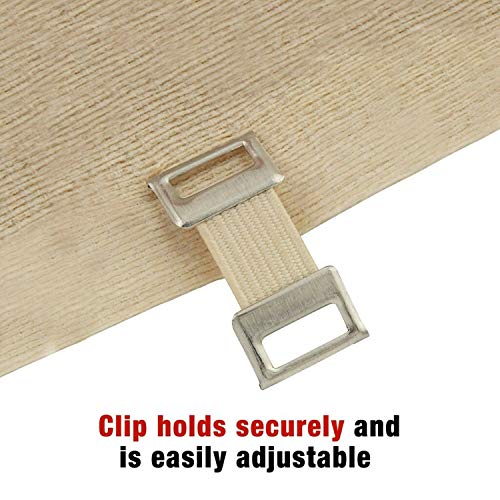 2-Inch Elastic Compression Bandage with Clips - Beige Support Wrap