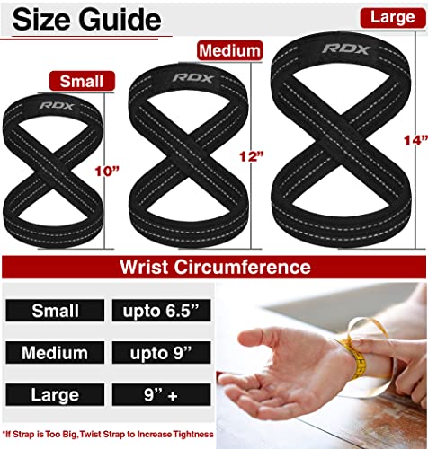 Figure 8 Weight Lifting Straps with Wrist Support - Black Gray