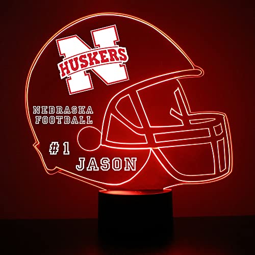 Custom LED Acrylic Name Sign - University of Nebraska - 16 Colors