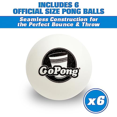 8-Foot Portable Beer Pong Table - Black - Durable & Lightweight