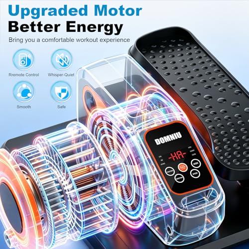 Under Desk Elliptical Machine - Portable Electric Pedal Exerciser, Black