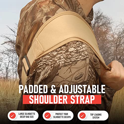 DecoyPro Silhouette Goose Decoy Bag with Padded Shoulder Strap – Large Capacity