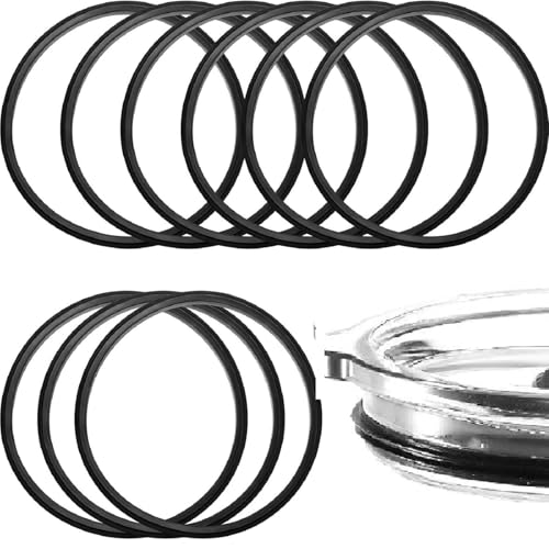 30 oz Rubber Lid Seals - 9 Pieces for RTIC Atlin - Black