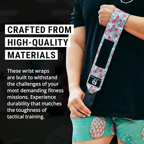 Adjustable Weightlifting Wrist Brace - Tactical Hawaiian Design