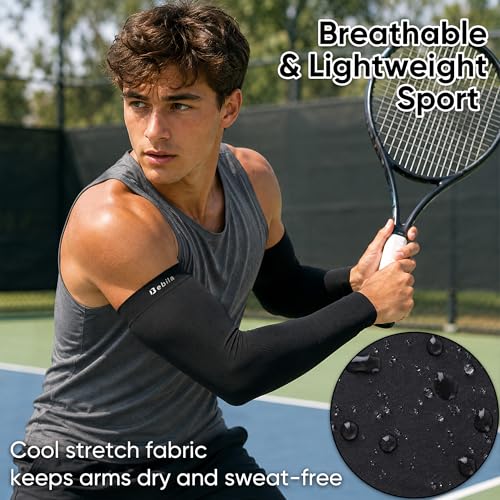 Bebila Arm Sleeves for Men Women, UV Sun Protection Cooling