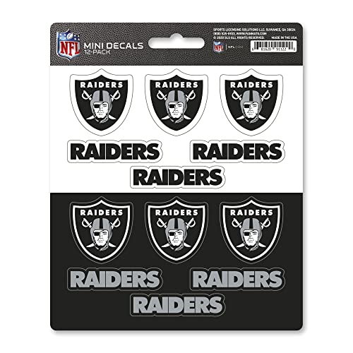 FANMATS NFL Unisex-Teen Mini Decal 12-E2pk