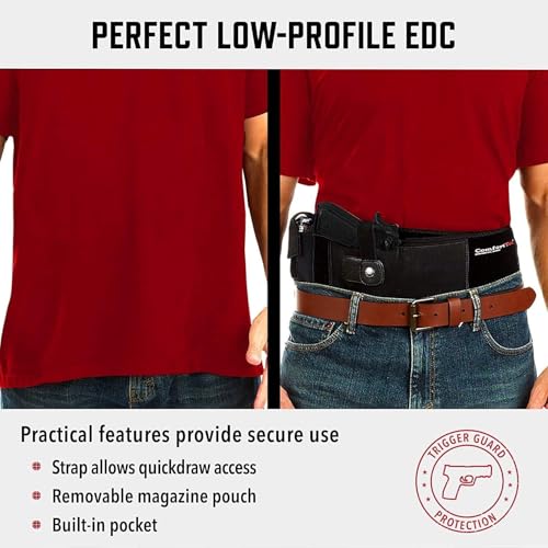 Belly Band Holster for Men & Women - Right Hand Draw, Up to 54"