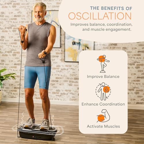 Compact Vibration Plate with Magnetic Acupoints - Black