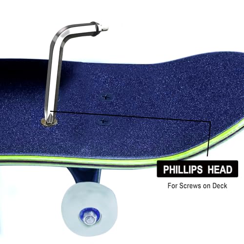 All-in-One Skateboard T-Tool - Portable Multi-Function Repair Tool