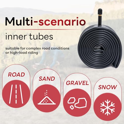 26x1.75/1.95/2.0/2.10/2.125 Bike Tube, 26" Replacement Bicycle Tube