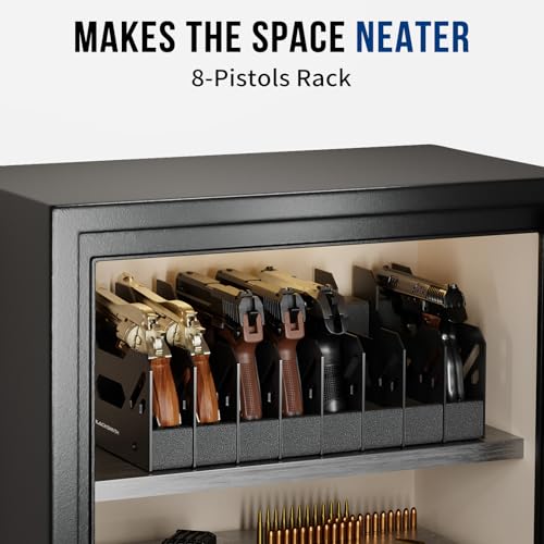 BlackSmith 8-Slot Foam Gun Rack for Safe, Pistol & Revolver Storage, Impact-Resistant