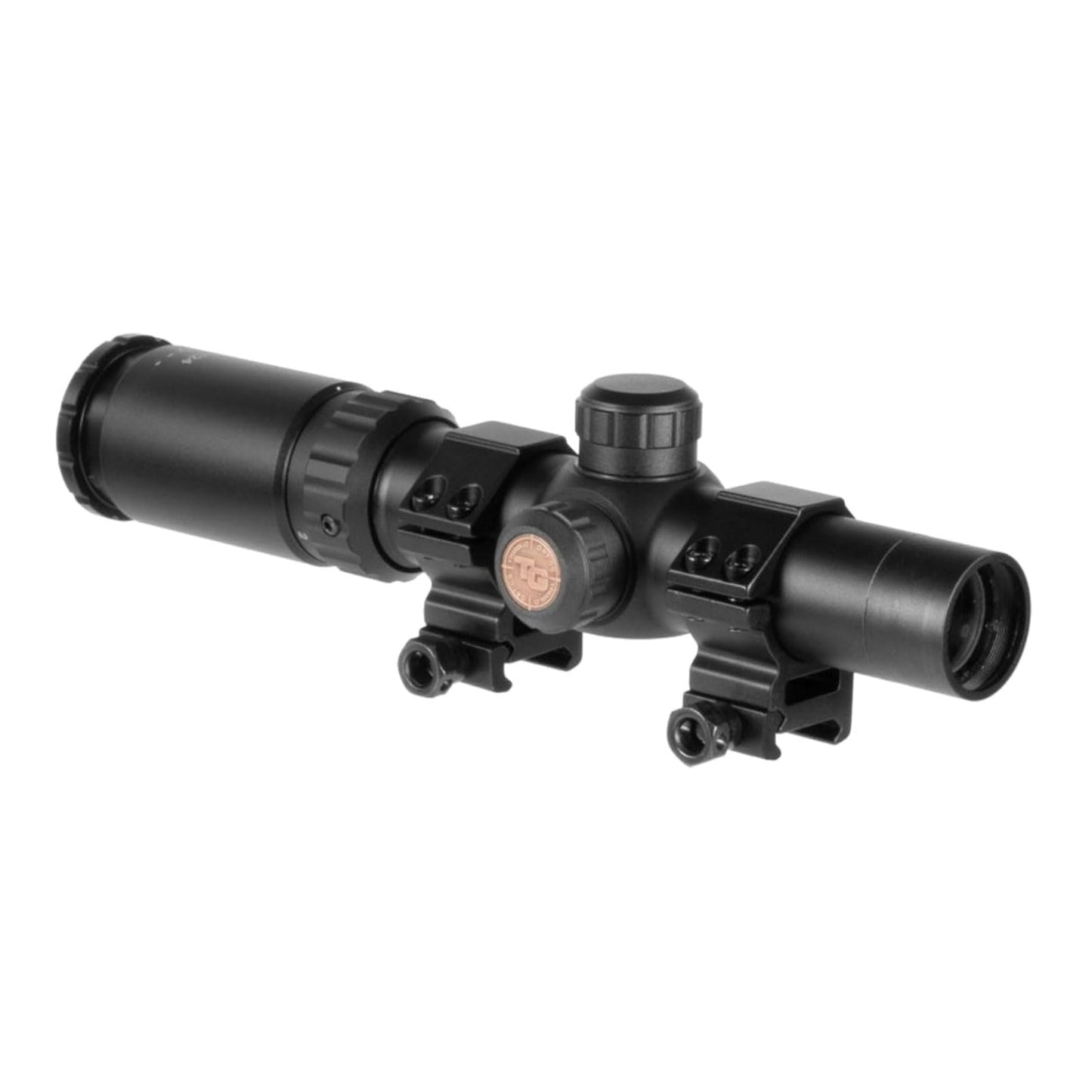 TRUGLO TruBrite 30 Hunter 30mm Compact Waterproof, Shockproof, Fogproof Gun Hunting Scope, 1-4 x 24mm, Matte Black