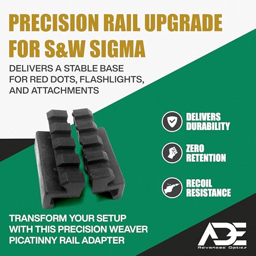 Weaver Picatinny Rail Adapter for S&W Sigma - 20mm Dovetail Mount