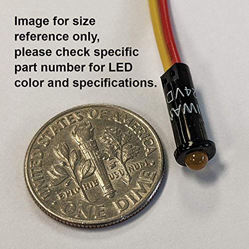 LED Indicator Light - 250V AC / Amber for Circuit Breaker Panel