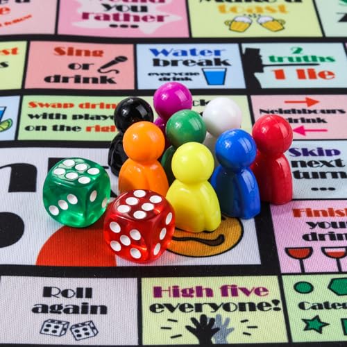 Drinking Board Game for Adults - Interactive Fun, 2-8 Players, Drink Up Games