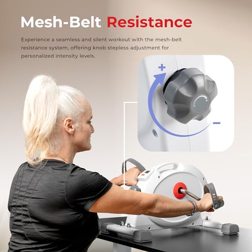 Under Desk Mini Cycle Exerciser for Arm and Leg Workouts