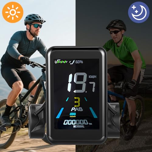 Electric Bike LCD Speedometer - 3.5 Inch Display with Walk Assist