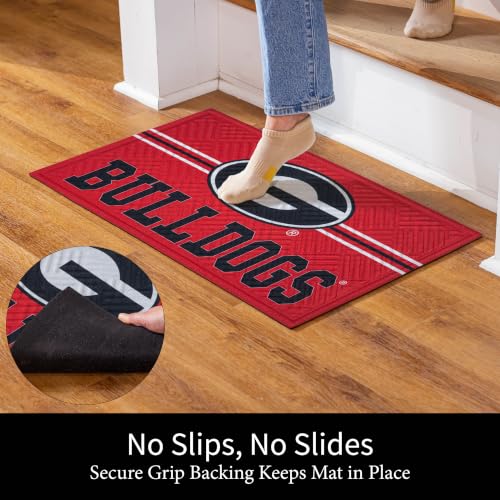 University of Georgia Embossed Doormat - 28x16 Inches