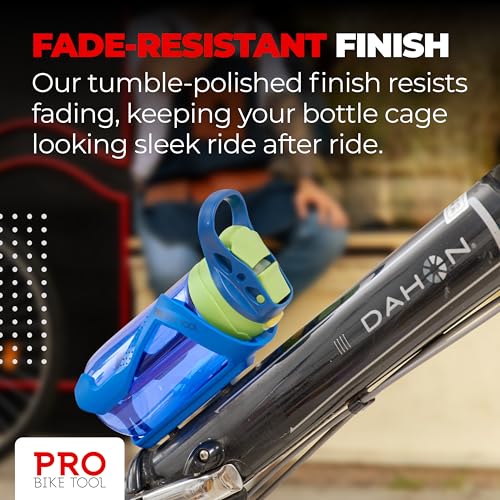 Lightweight Bike Water Bottle Holder - Nylon Glass Fiber, Blue