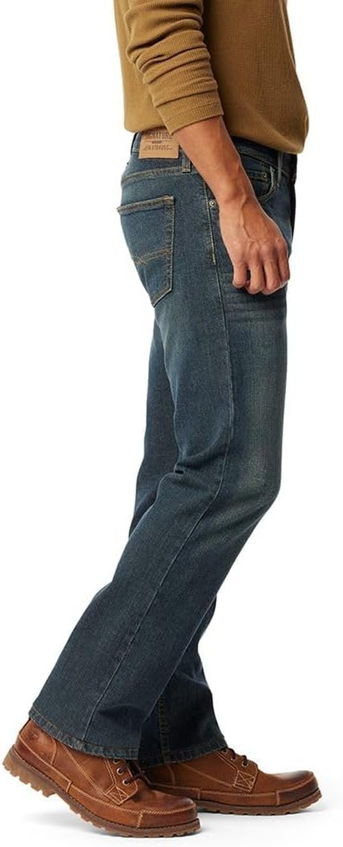 Levi Strauss Signature Gold Men's Straight Fit Jeans - Comfortable & Stylish | Classic Blue Denim