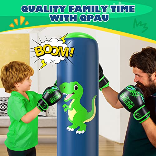 Inflatable Punching Bag - 48 Inch Dinosaur Green Toy for Kids 3-6