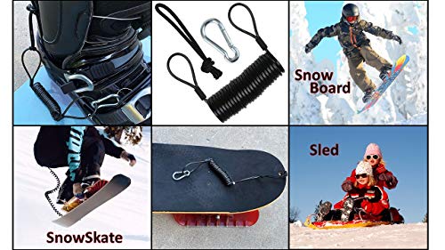 Safety Leash with Heavy Duty Cuff & Carabiner - Basic 1 Pack