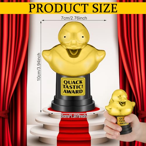 Duck Trophy Award - 6 Inch Tall Plastic MVP for Celebrations