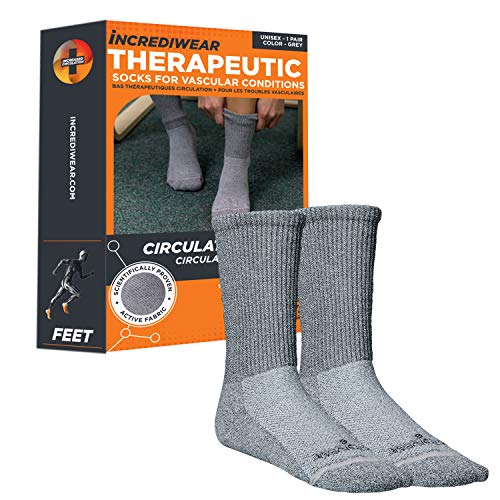 Incrediwear Circulation Socks for Men & Women Medium Grey Pack of 1