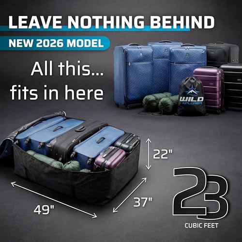 Heavy Duty Waterproof Rooftop Cargo Carrier - 23 Cu Ft