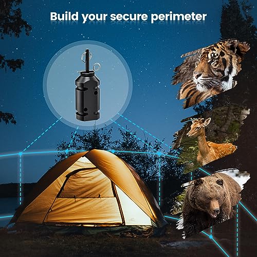 Haoguo Reusable Camp Security Trip Wire Alarm with Aluminum Construction