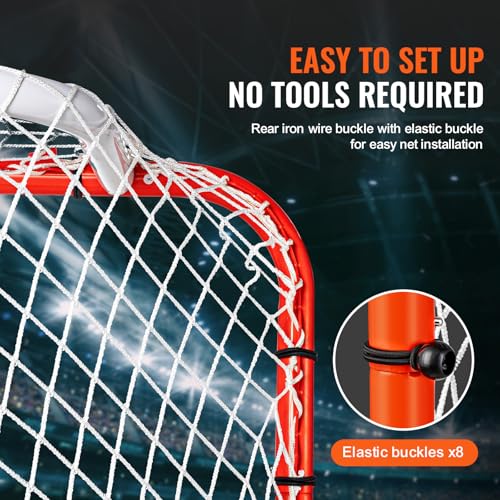 Street Hockey Goal - Portable Steel Training Net, 72" x 48"