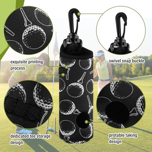 Liliful Plain Black Golf Accessories Kit – 12 Pcs for Women & Men (Gifts)