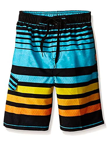 Kanu Surf Boys' Echo Aqua Quick Dry UPF 50+ Beach Swim Trunks - Size 8
