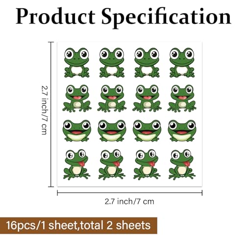 Creative Golf Ball Markers - Cartoon Frog Stickers for Easy Identification