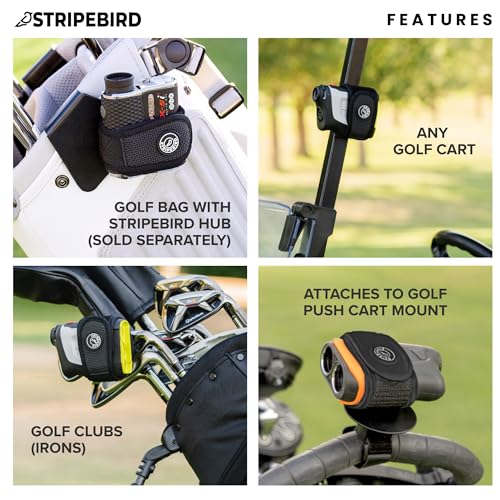 Slim Golf Rangefinder Magnetic Strap - Stealth Black